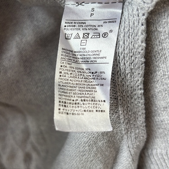 ❤️ Banana Republic Cardigan Light Gray - Picture 3 of 4